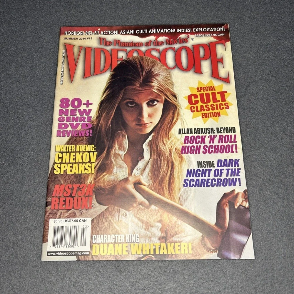 Videoscope #75 Very Good Horror‎ Sci-Fi Magazine Collectible